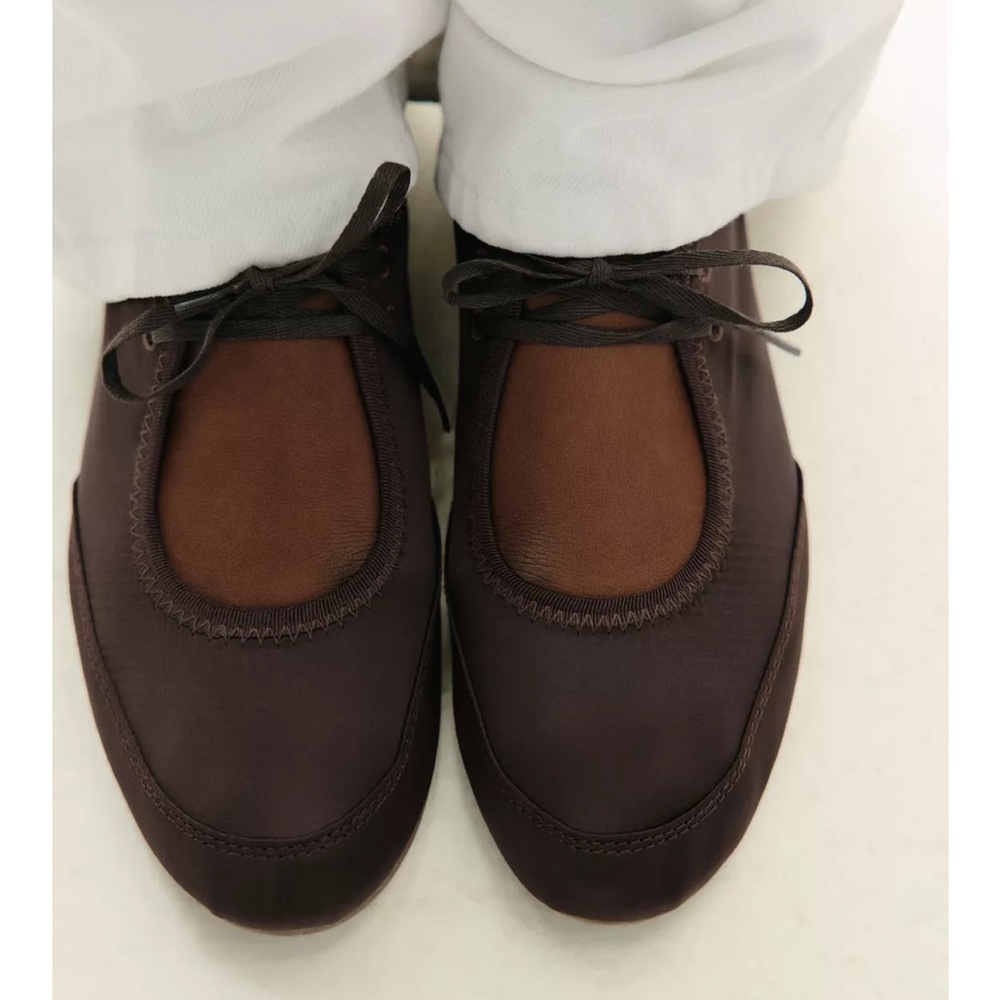 zara satin ballet flats